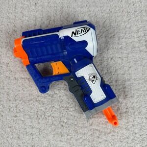 Nerf N-Strike Elite Triad EX-3 Blaster Toy Gun Blue Orange 2012 Hasbro WORKS